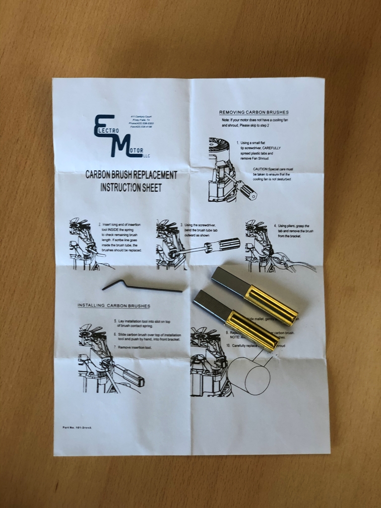 Motorkohlen für versch. Motoren der Marke EM (Elektro-Motors)