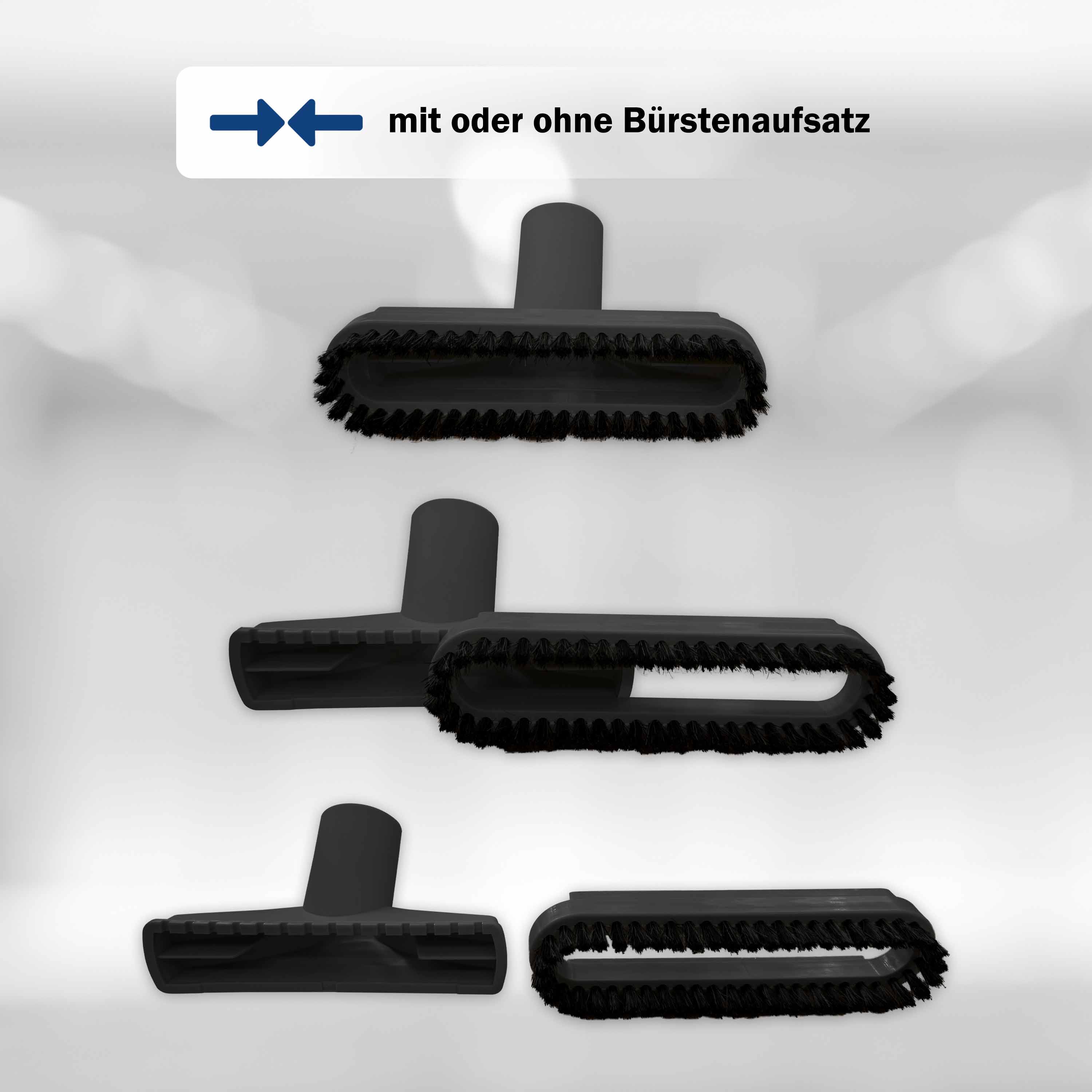 Polsterdüse – schwarz – mit Aufsteckbürste