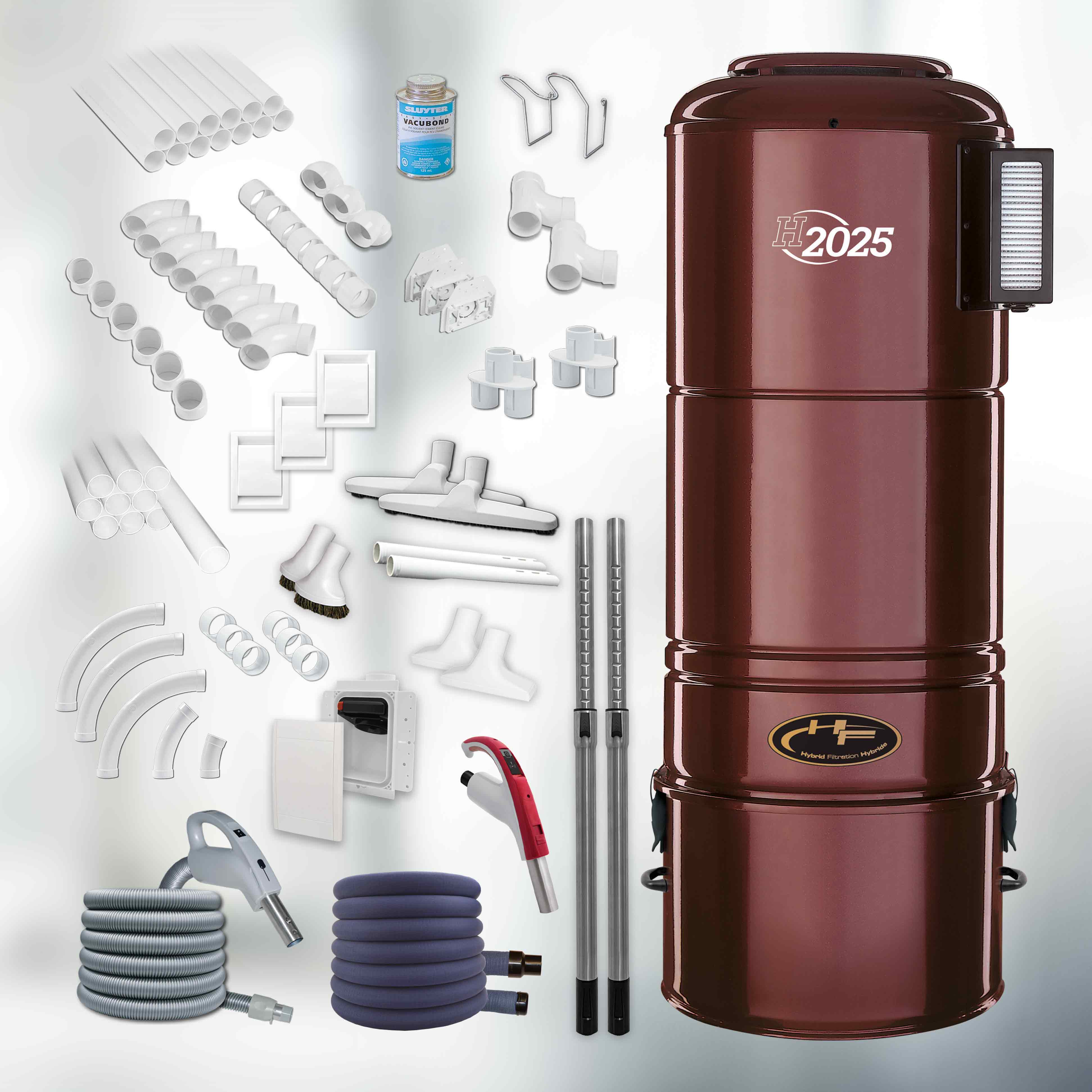 Set Nr. GV2015 high-quality-line 2-motorig inkl. 1x Schlaucheinzug + 3 Normdosen + 25 Jahre Hersteller-Garantie GRATIS dazu!
