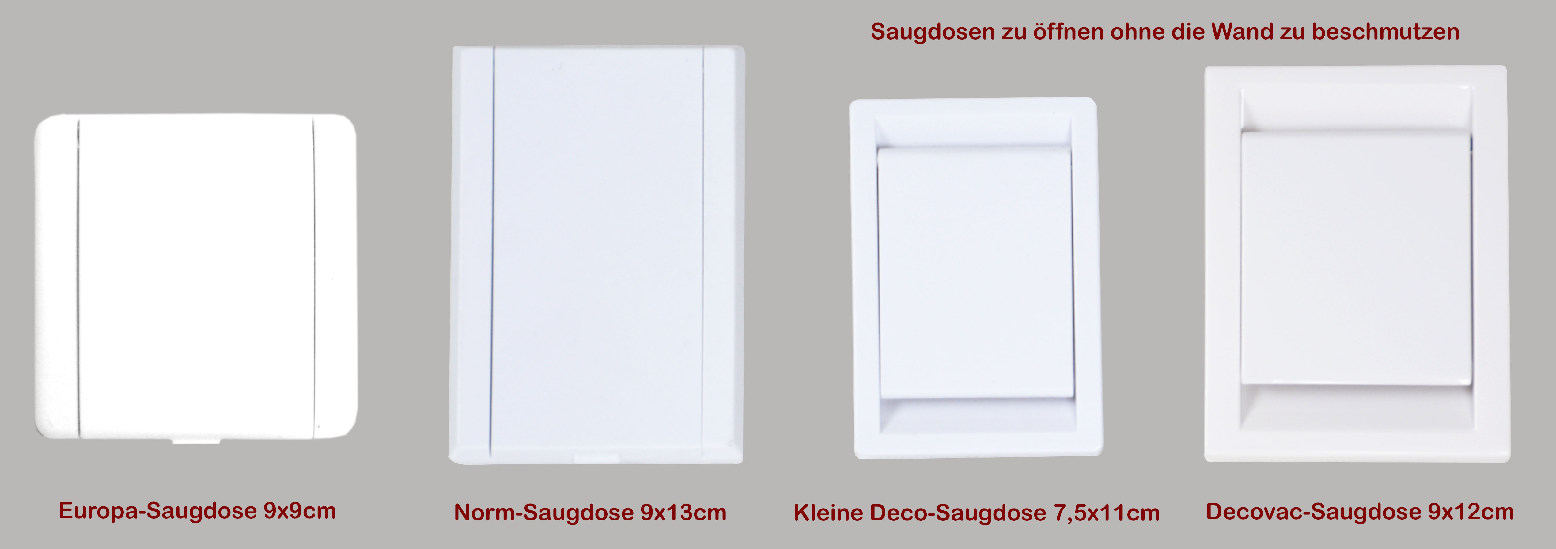 Verrohrungsset für 4 Saugdosen - ohne Rohre
