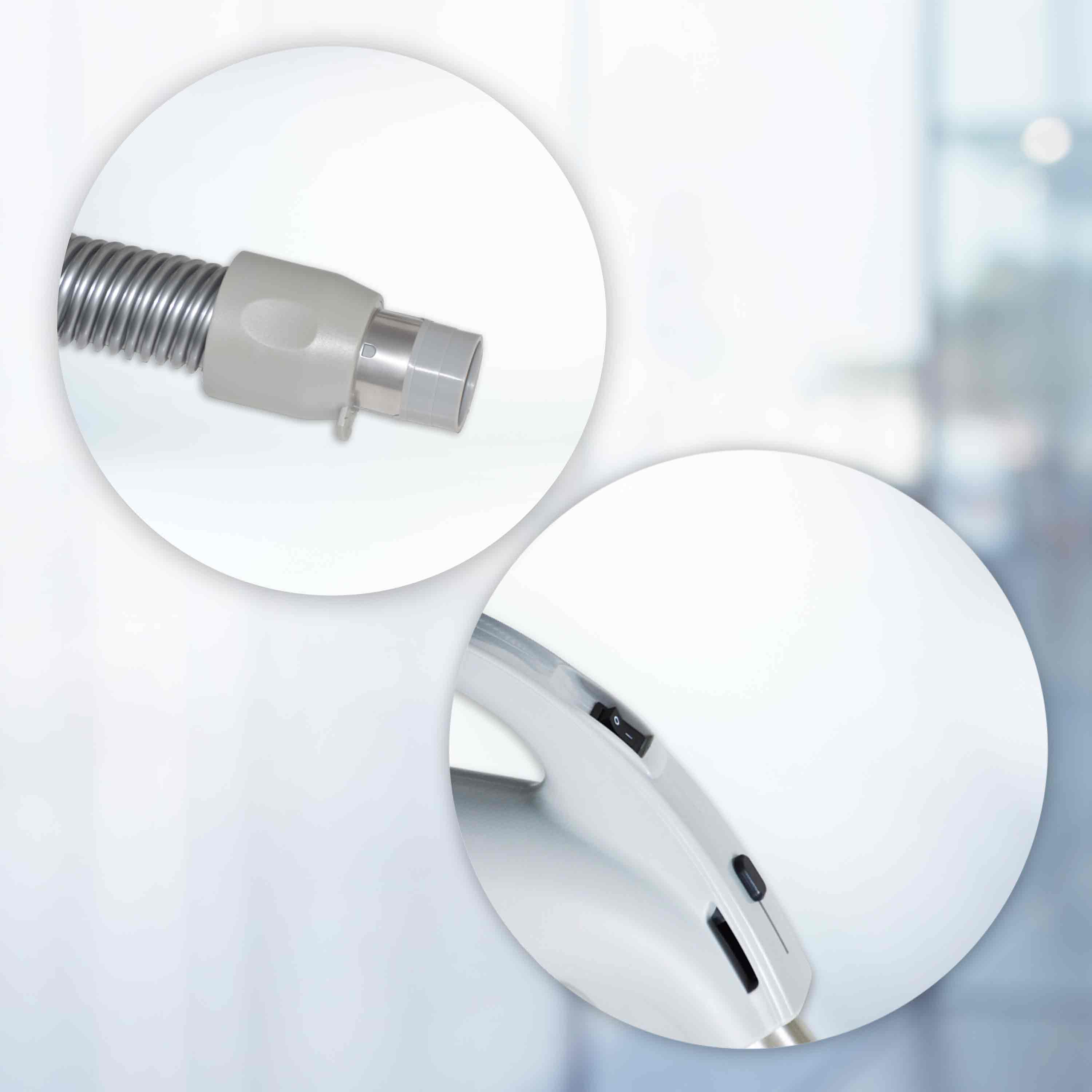 24-V Schlauchset schaltbar,Länge 12 m, MIT Standardbodendüse