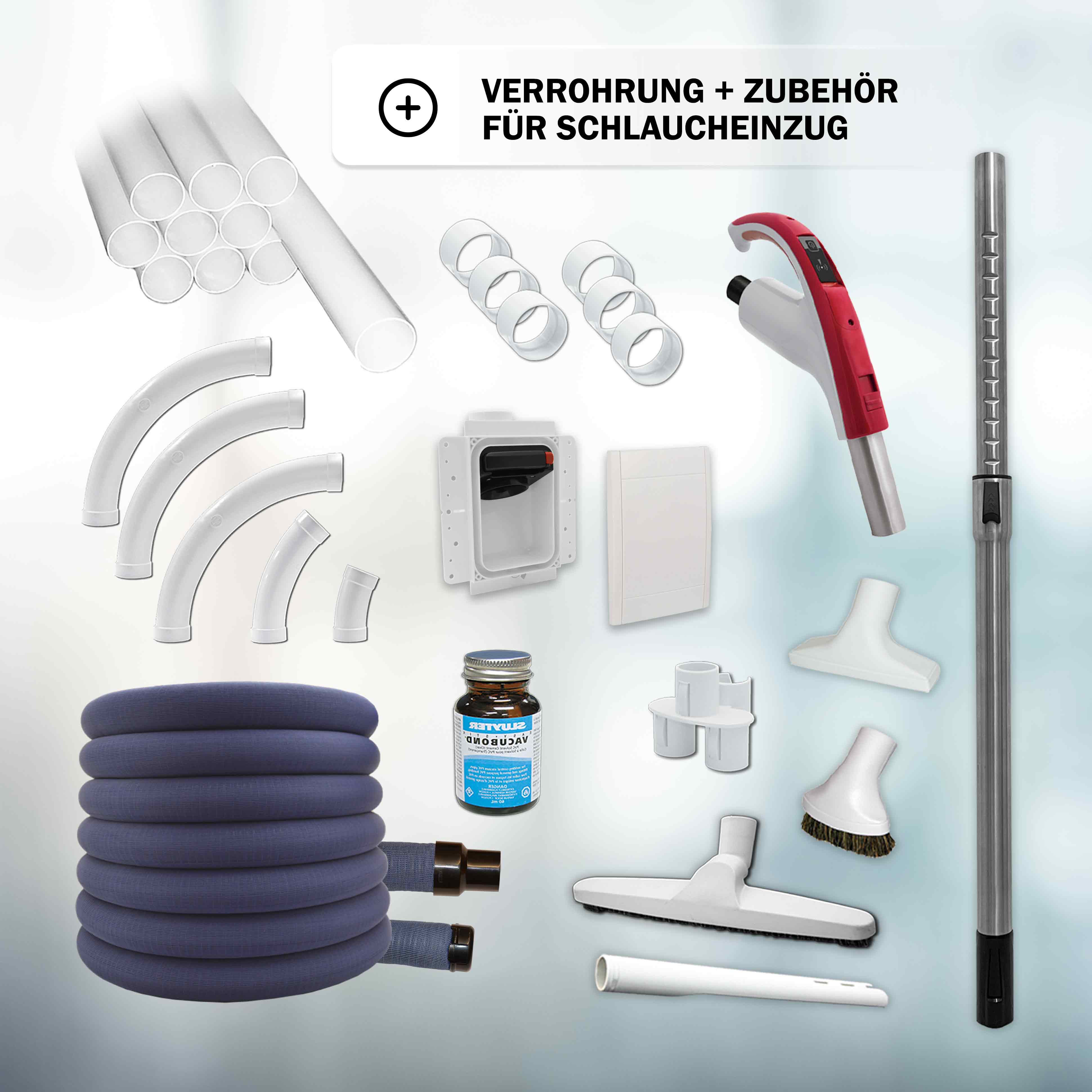 Set Nr. GV2015 high-quality-line 2-motorig inkl. 1x Schlaucheinzug + 3 Normdosen + 25 Jahre Hersteller-Garantie GRATIS dazu!