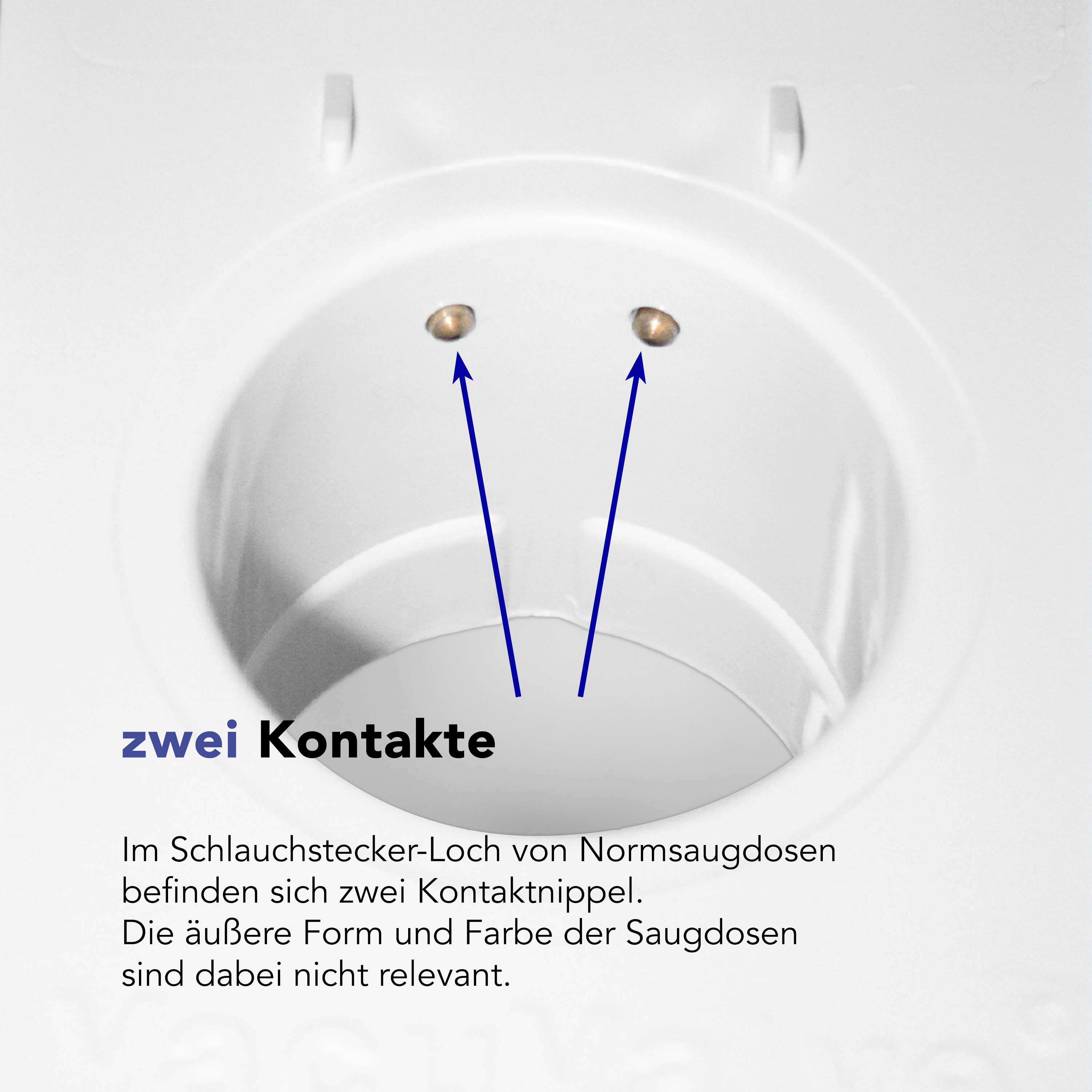 Saugdose Runddeckel - weiß