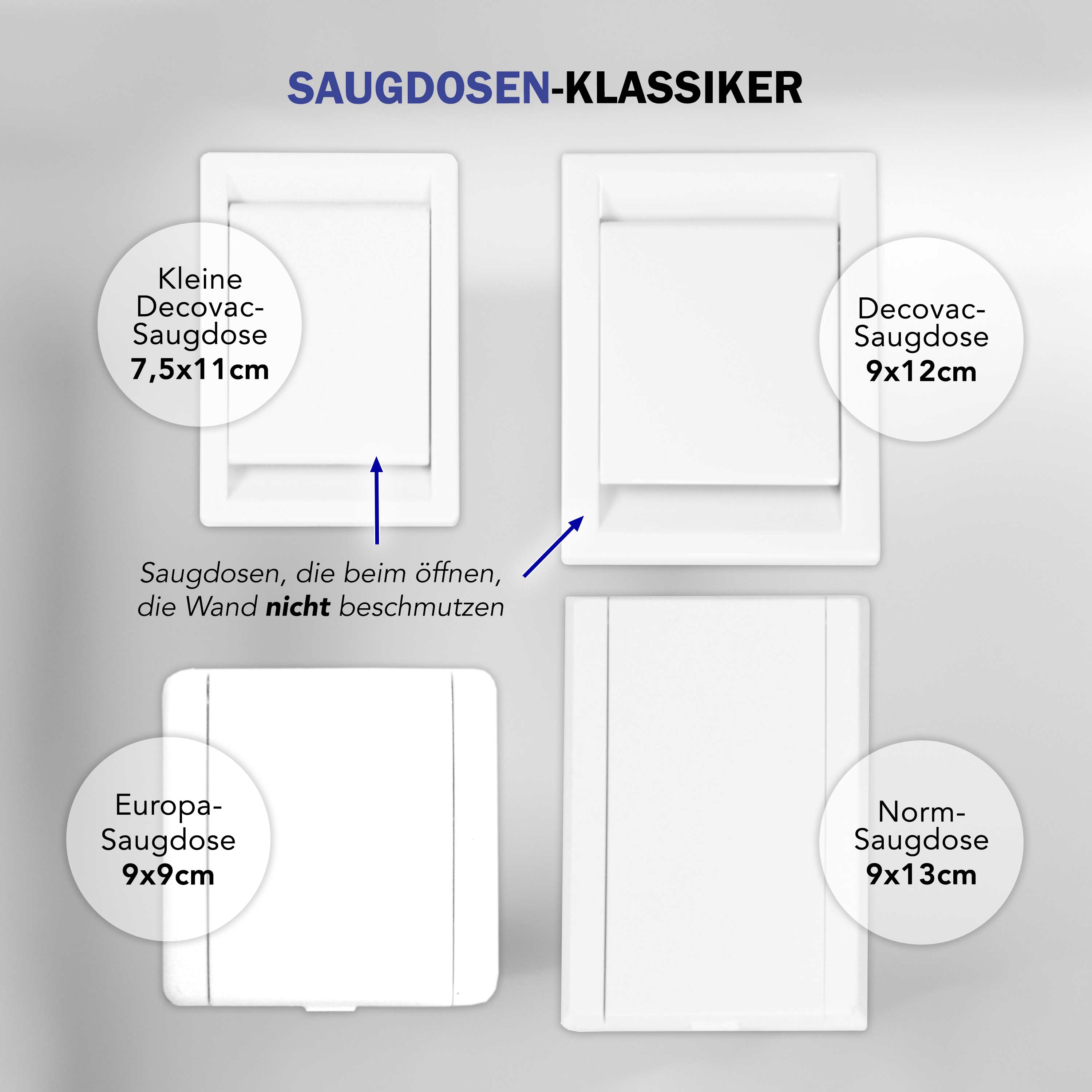 Deco - Saugdose PVC klein - färbig