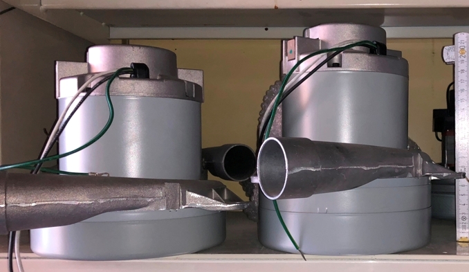 Motor mit 3 Turbinen für z.B. Vacuflo