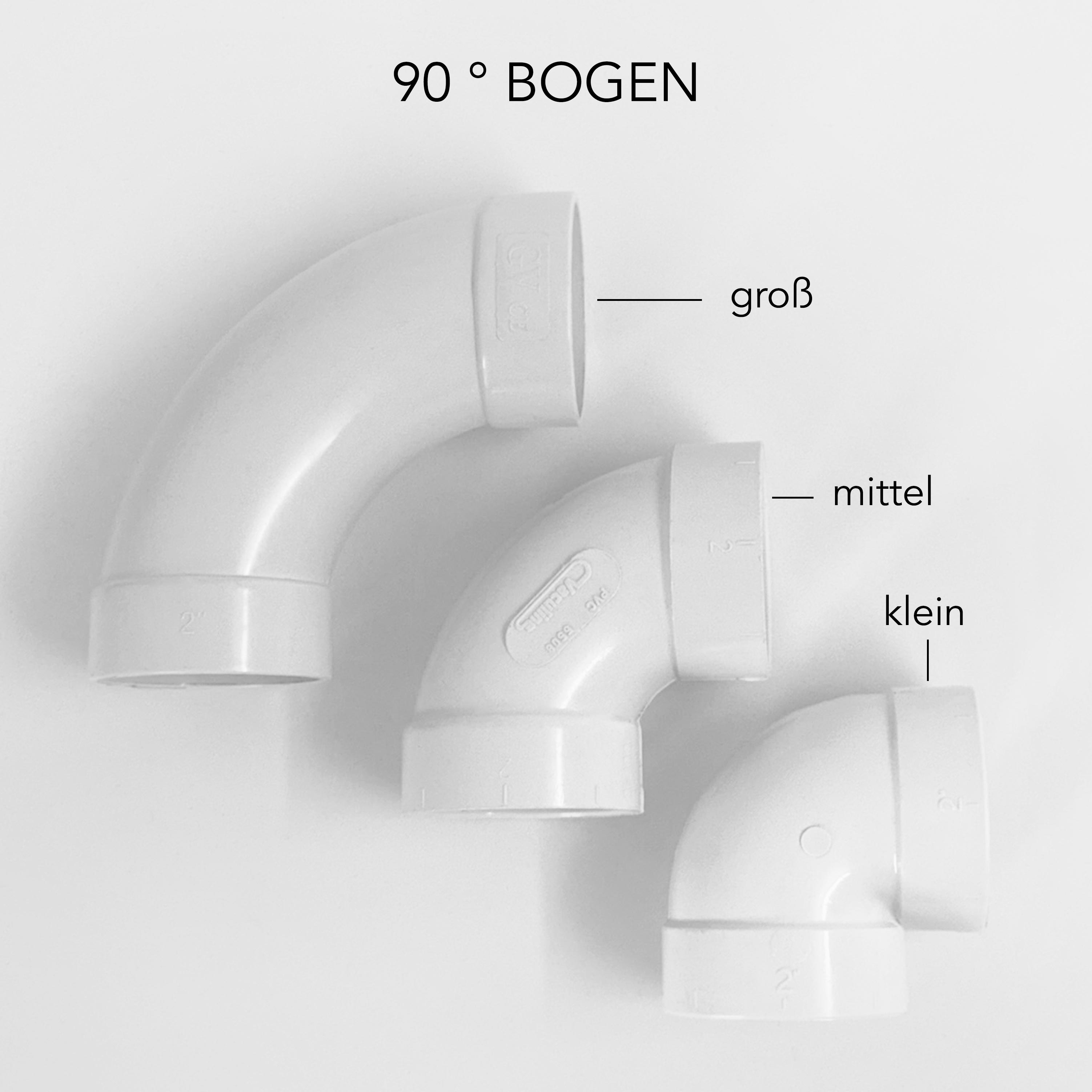 Bogen 90° groß