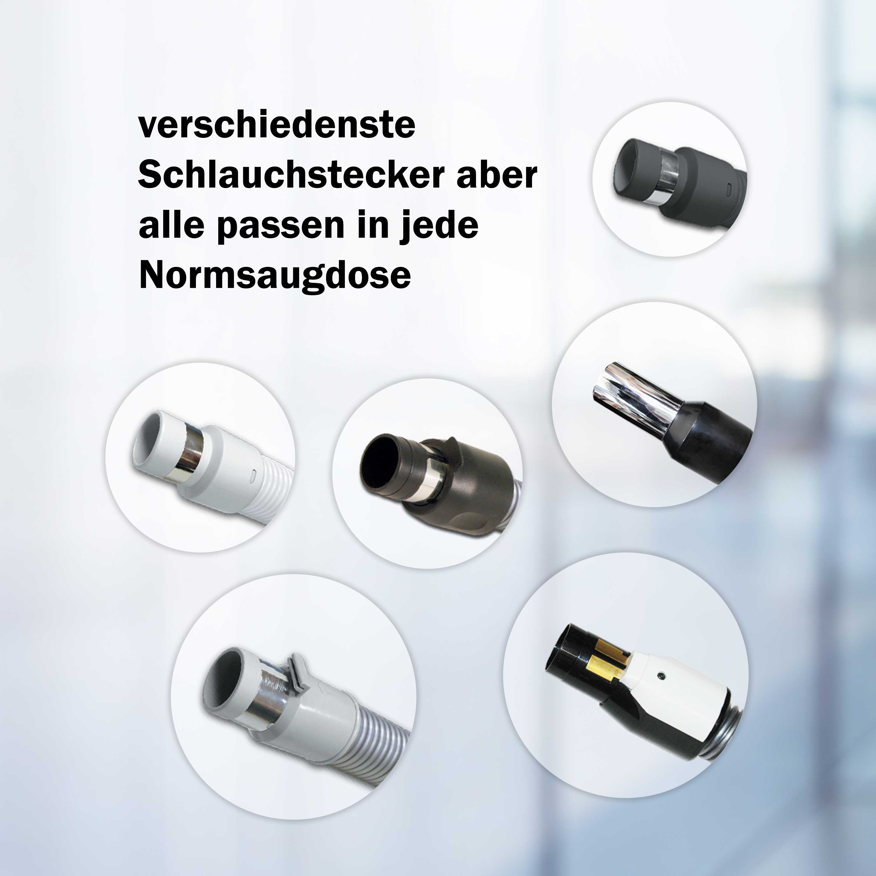 Ersatz-Schlauchstecker Chrom für nicht schaltbare für 42mm Schläuche