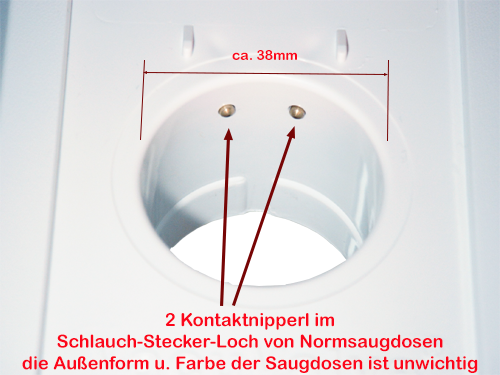 Saugdose Europa Metall - weiß