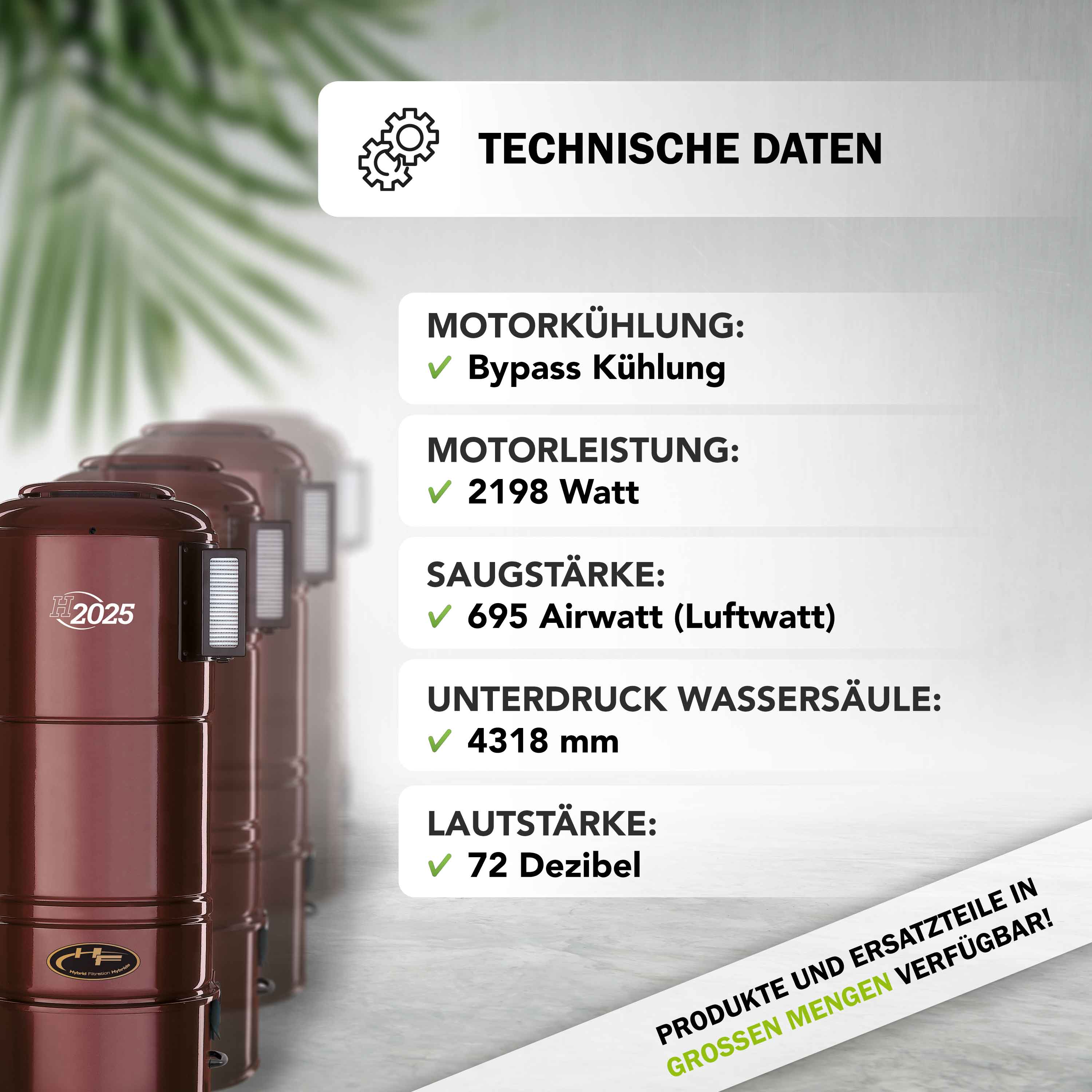 Zentralstaubsauger - Gerät    GV(X) 2015/2025 High-Quality